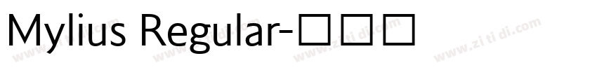 Mylius Regular字体转换